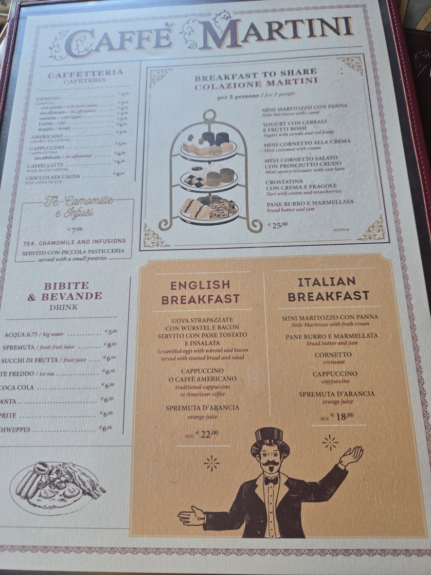 Ristorante Caffè Martini & Rossi menu 1