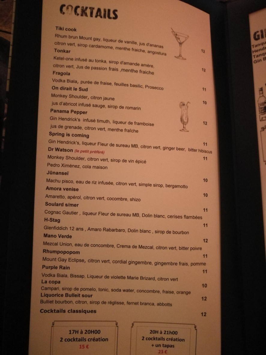 Le Trader's menu 2
