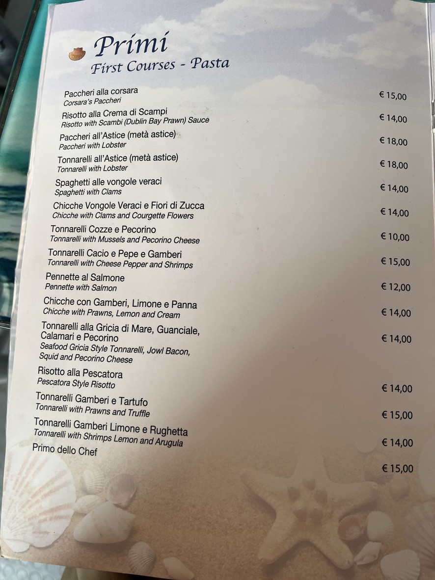 Ristorante Pescheria L' Ostrica Bianca menu 4