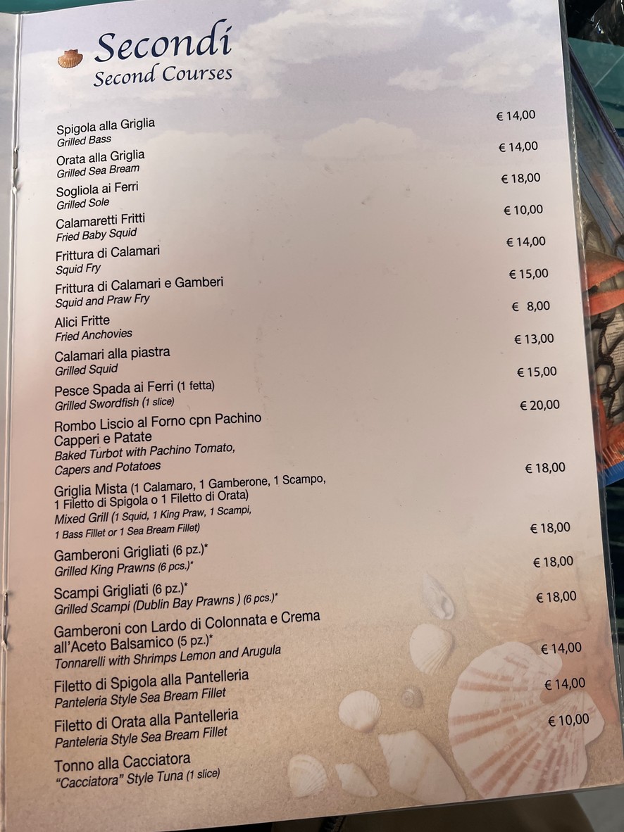 Ristorante Pescheria L' Ostrica Bianca menu 5
