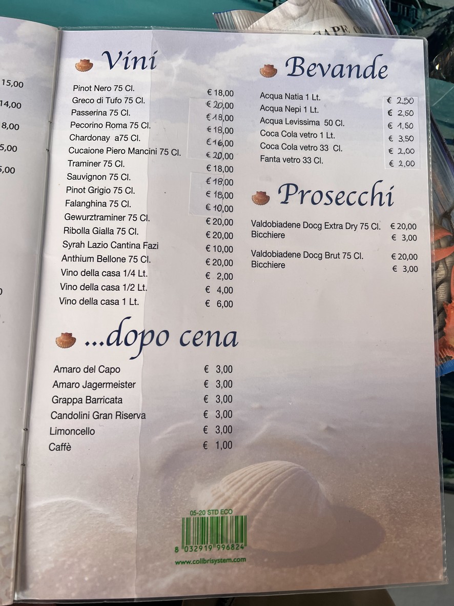 Ristorante Pescheria L' Ostrica Bianca menu 6