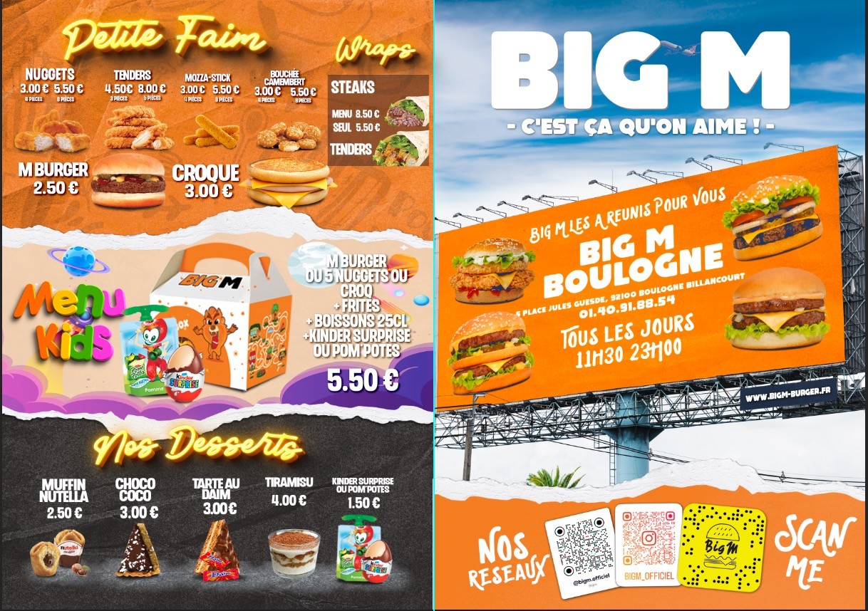 Big M menu 1