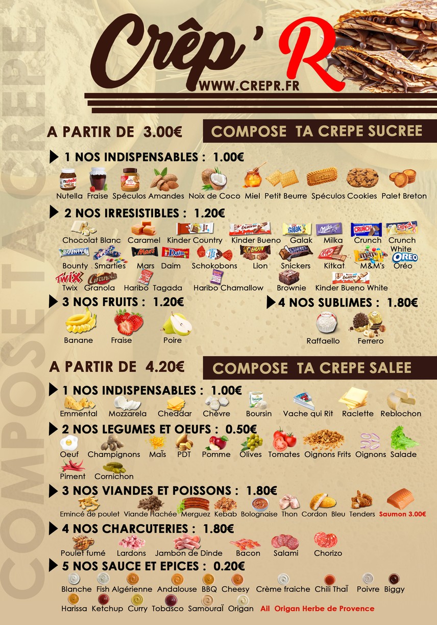 Crep’R menu 1