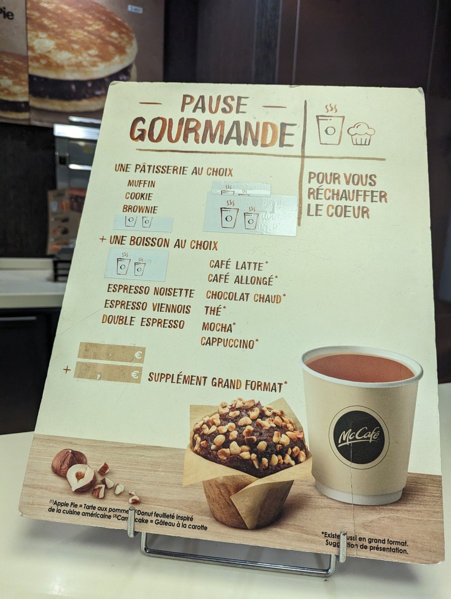 McDonald's menu 3