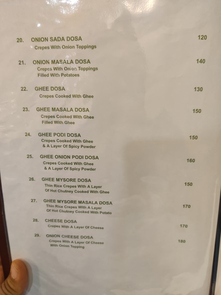 Chennai Kitchen, the only AUTHENTIC INDIAN Vegetarian Cuisine in Bangkok