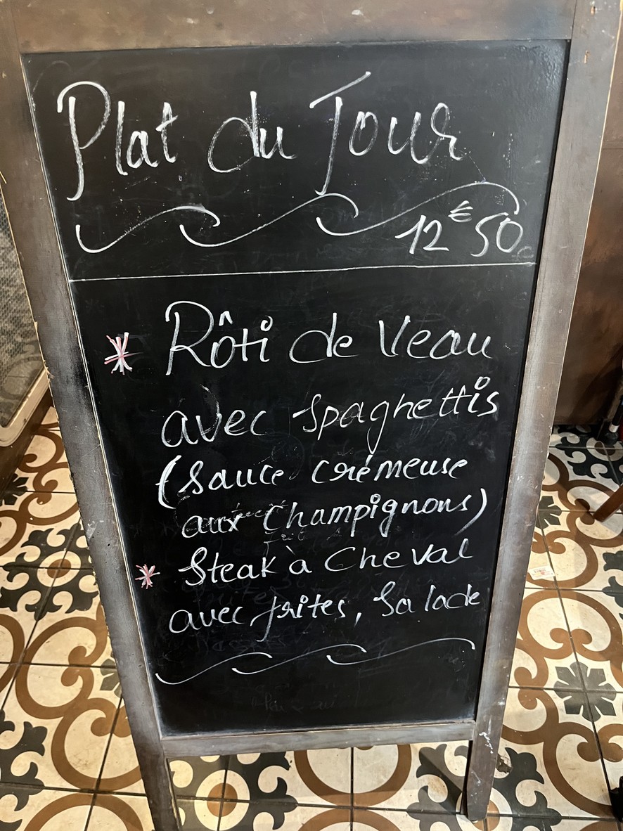 La Belette Qui Tète menu 2
