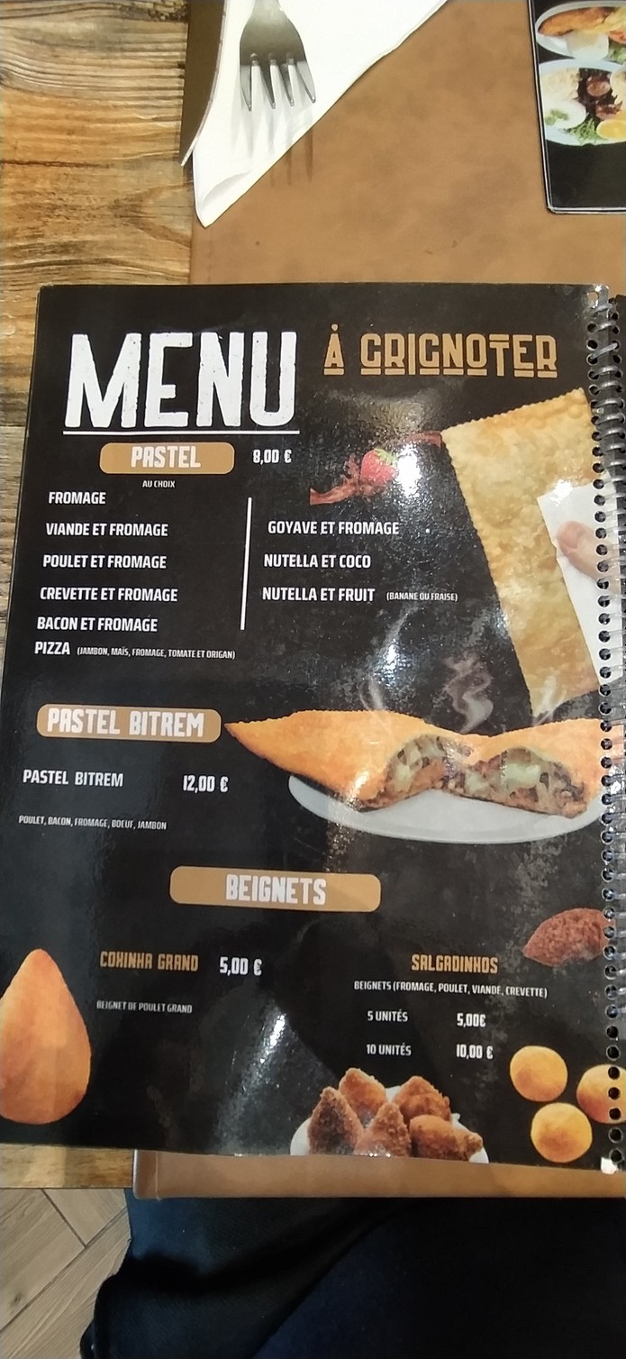 Copacabana Restaurant Burger menu 1
