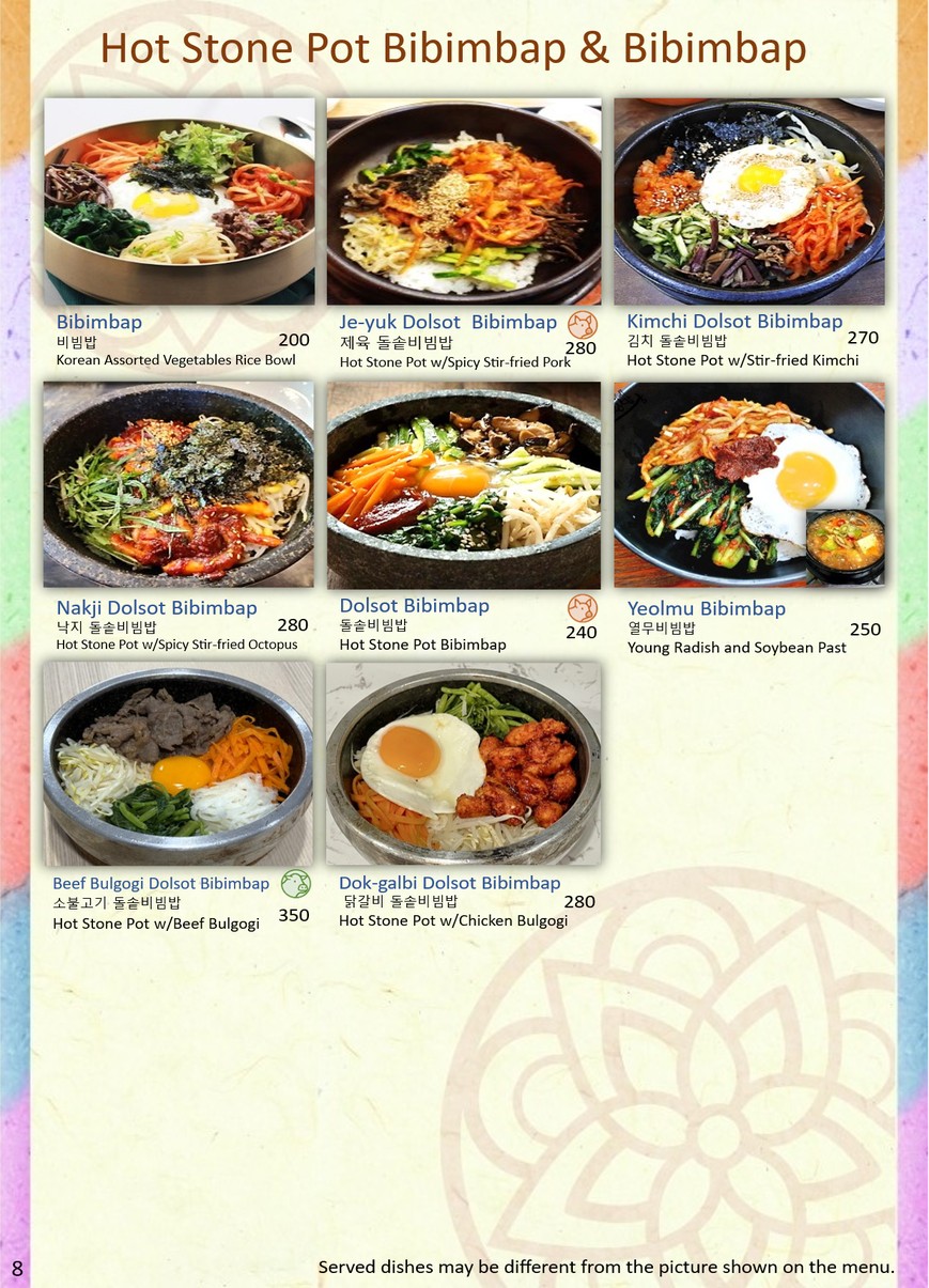 YoGiYo Korean Restaurant menu 2