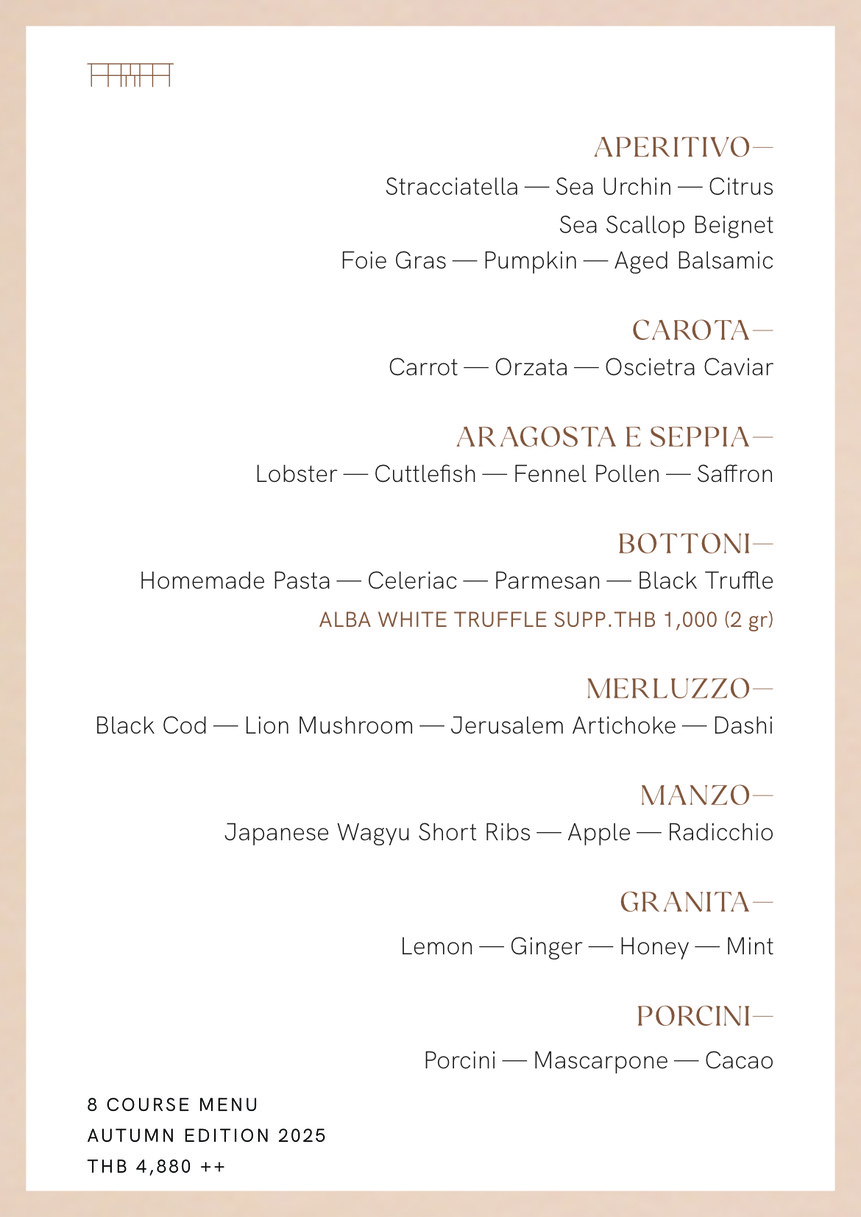 CLARA Restaurant menu 1