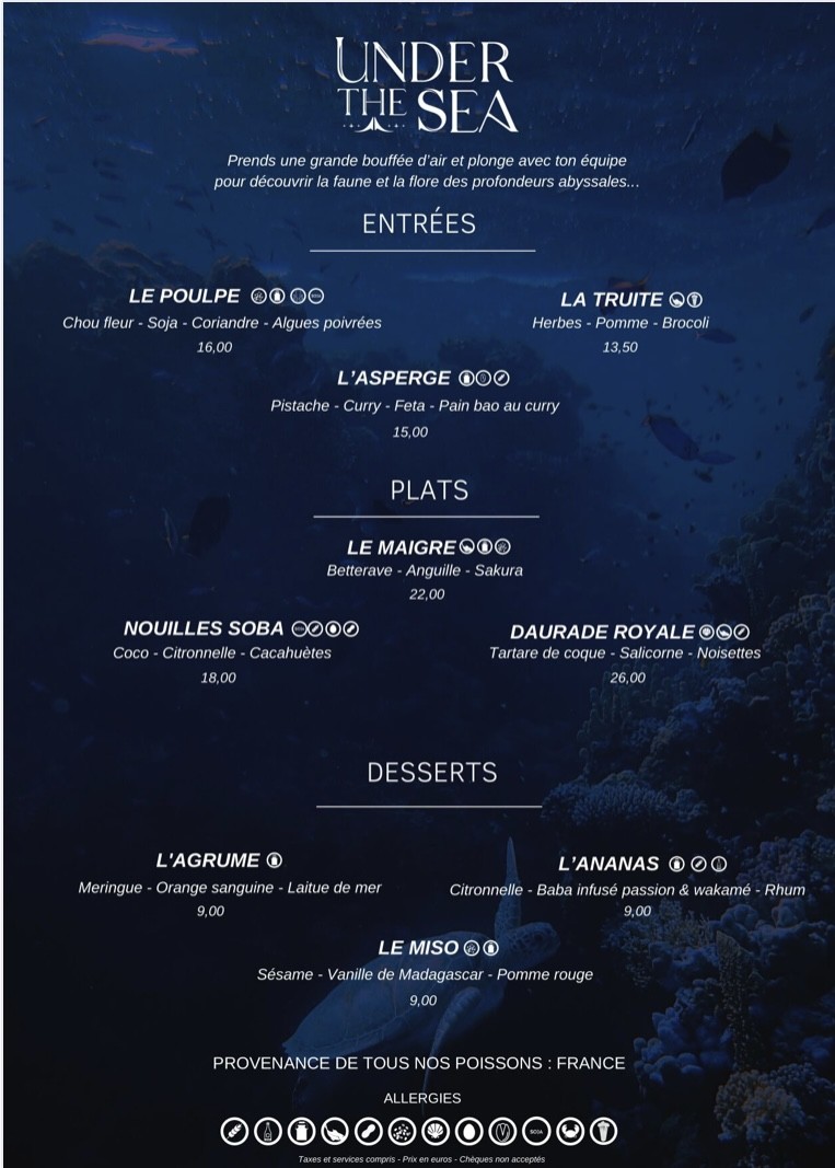 تحت البحر menu 2