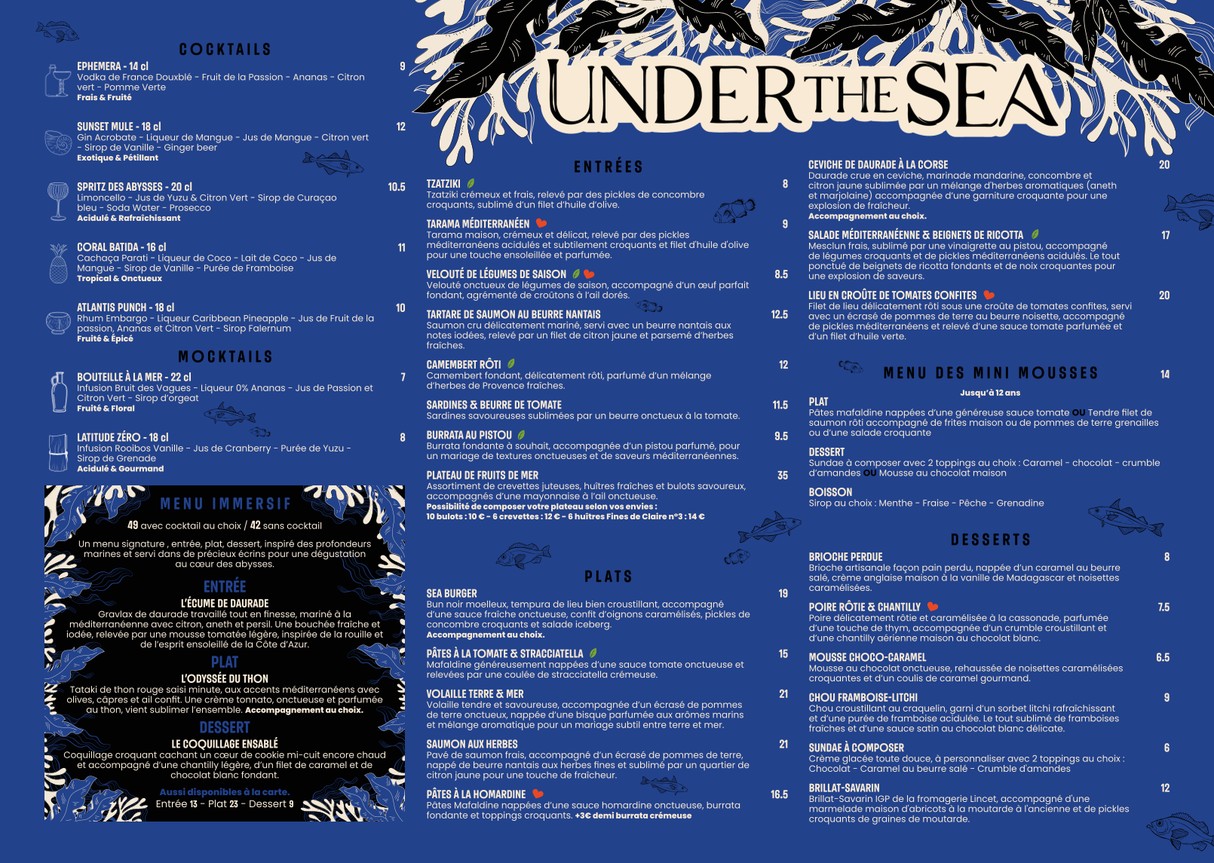 تحت البحر menu 3