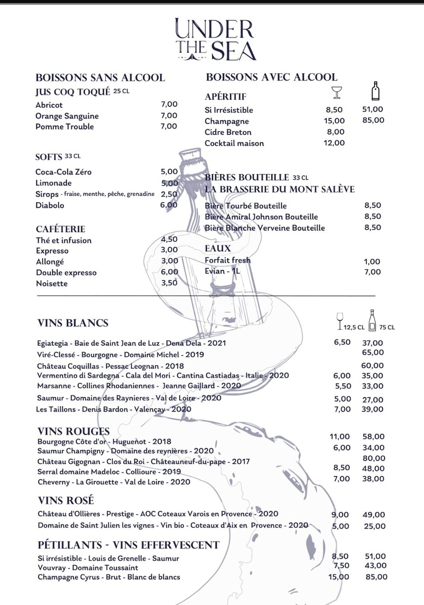 تحت البحر menu 4