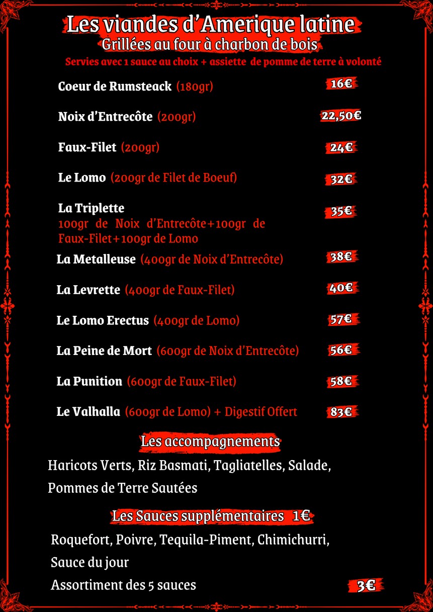 Le Black Dog menu 1