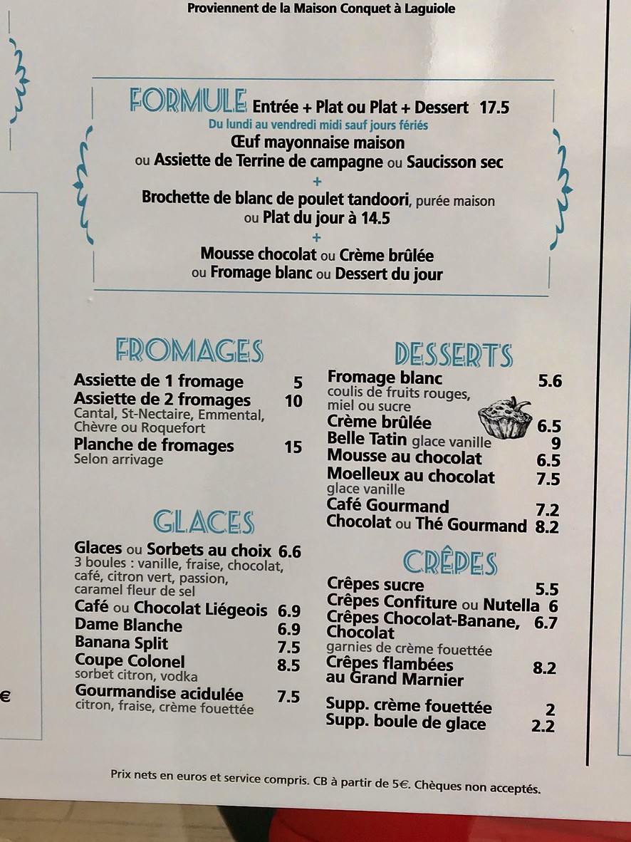 La place menu 1