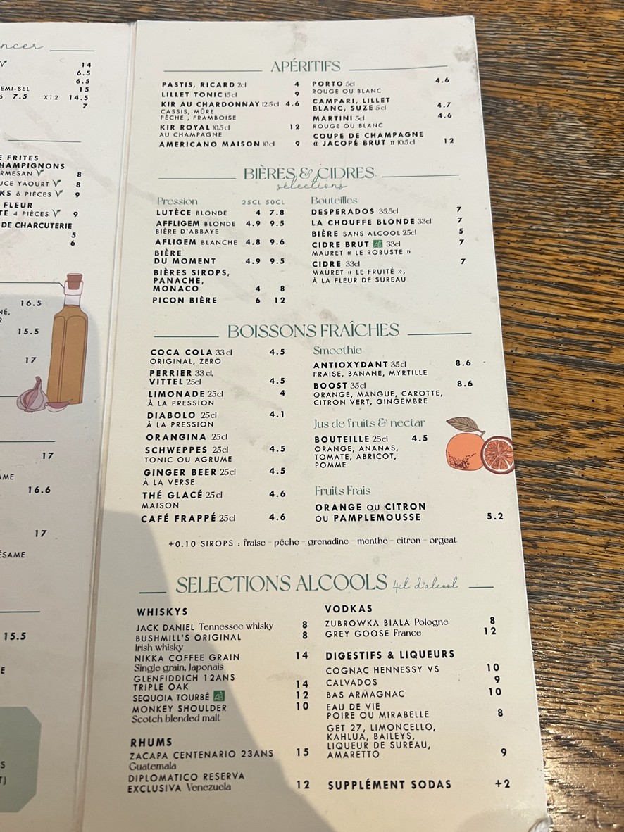 La place menu 2