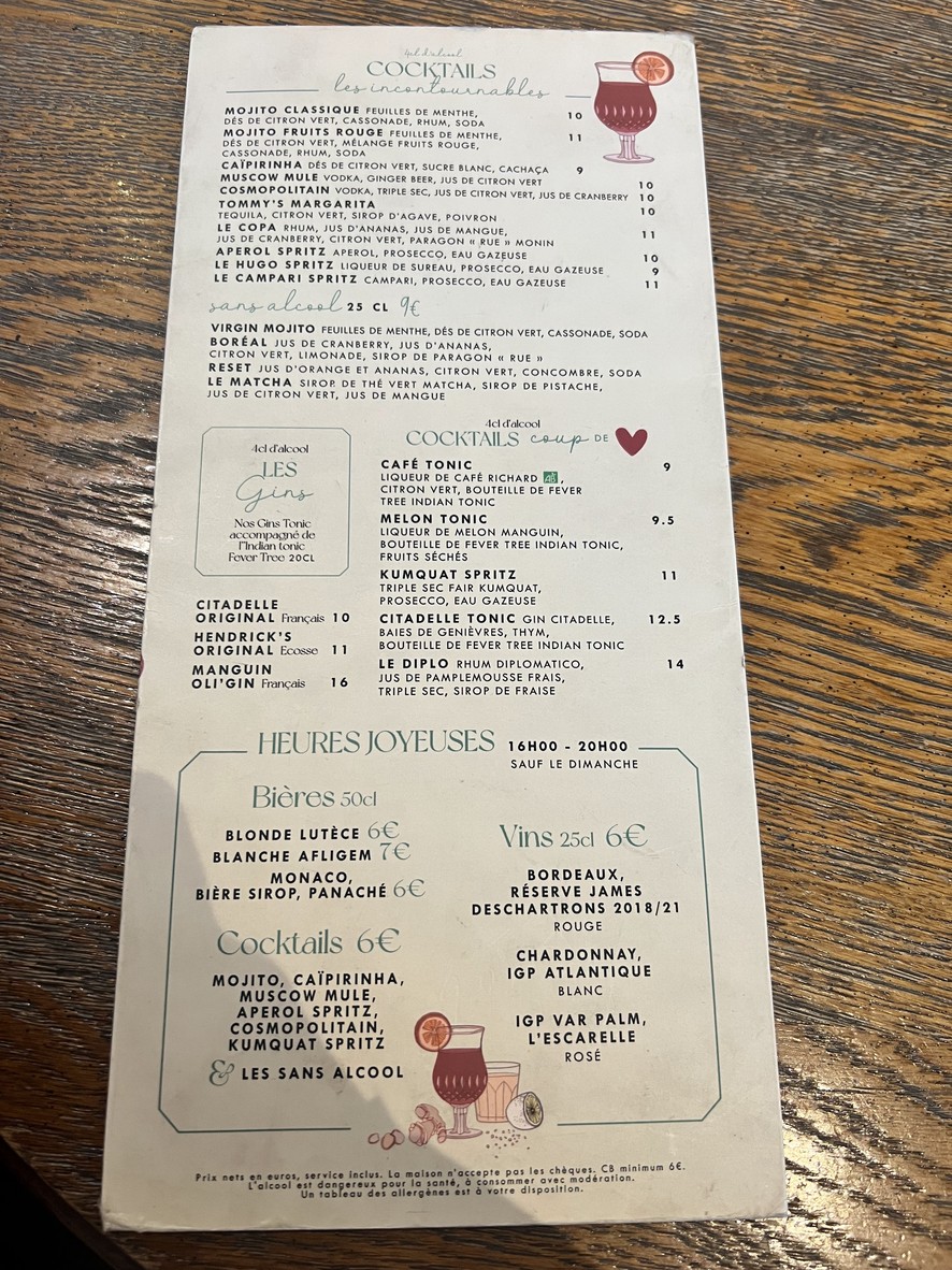 La place menu 4
