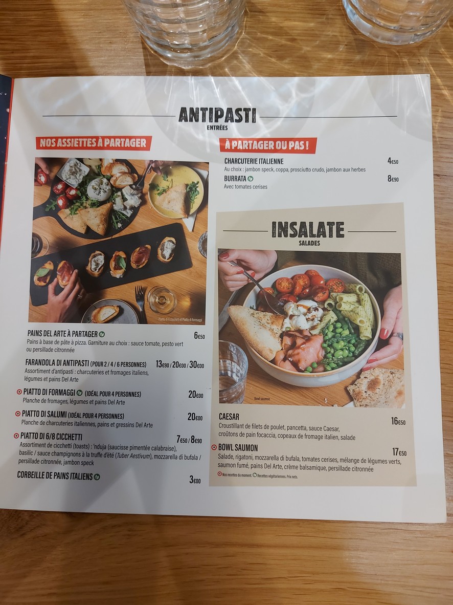 Del Arte menu 3
