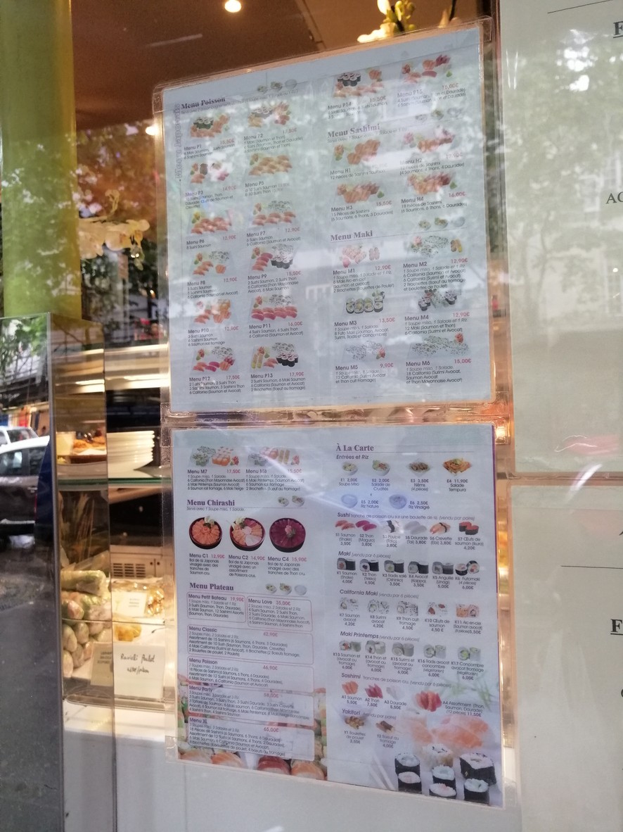 Bambou menu 2
