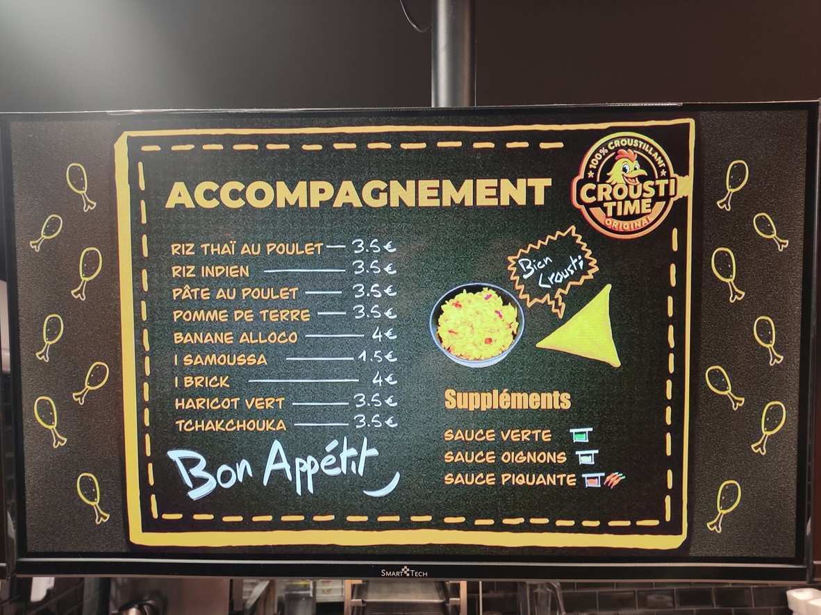 Crousti Time menu 2