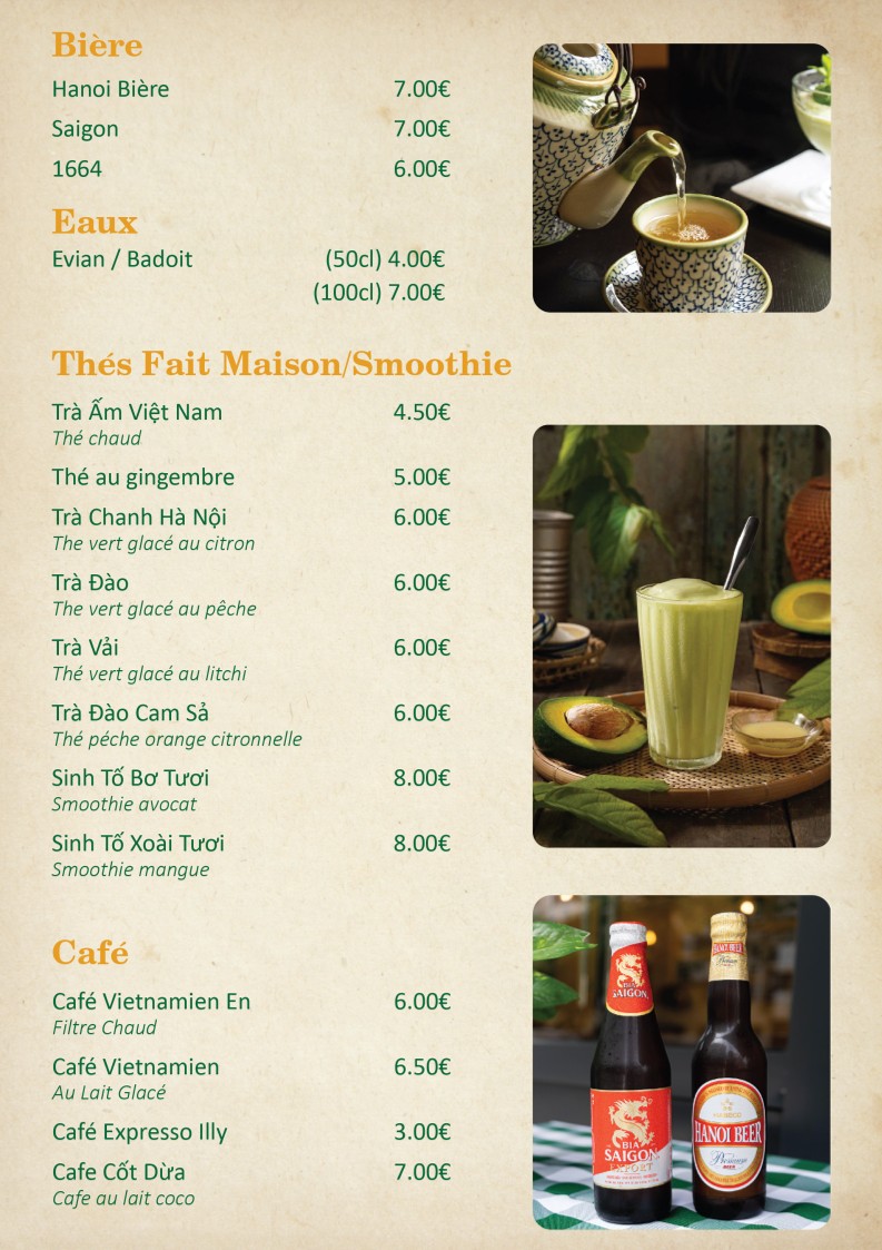 Vi Hanoi menu 3