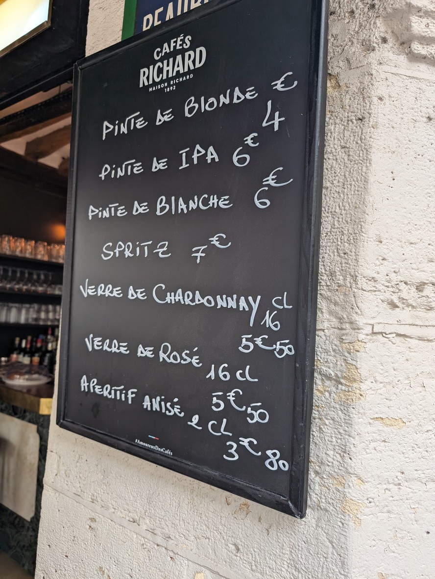 Le Puy des Arts menu 1