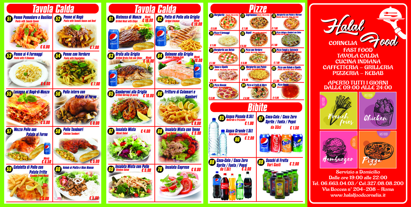 Ristorante Halal Food Cornelia menu 1