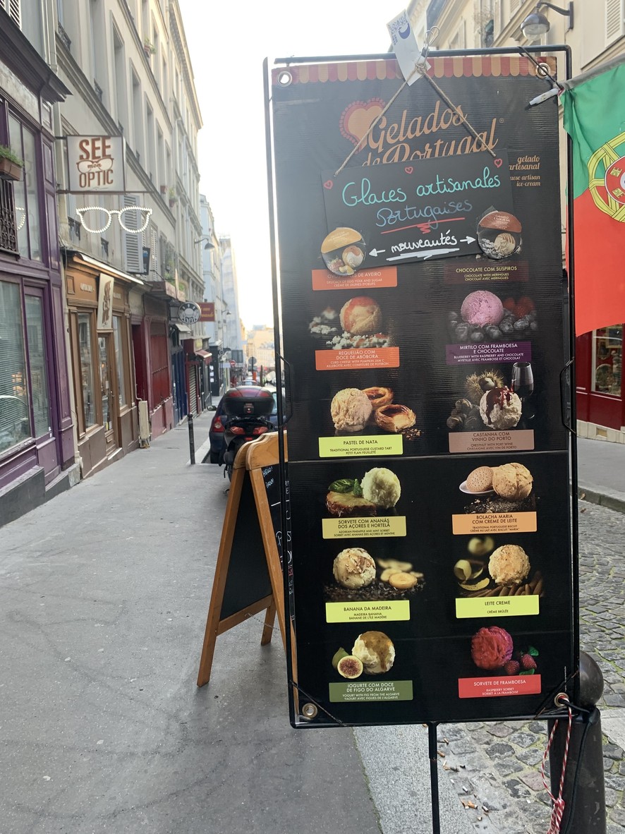 Paris-Porto menu 2