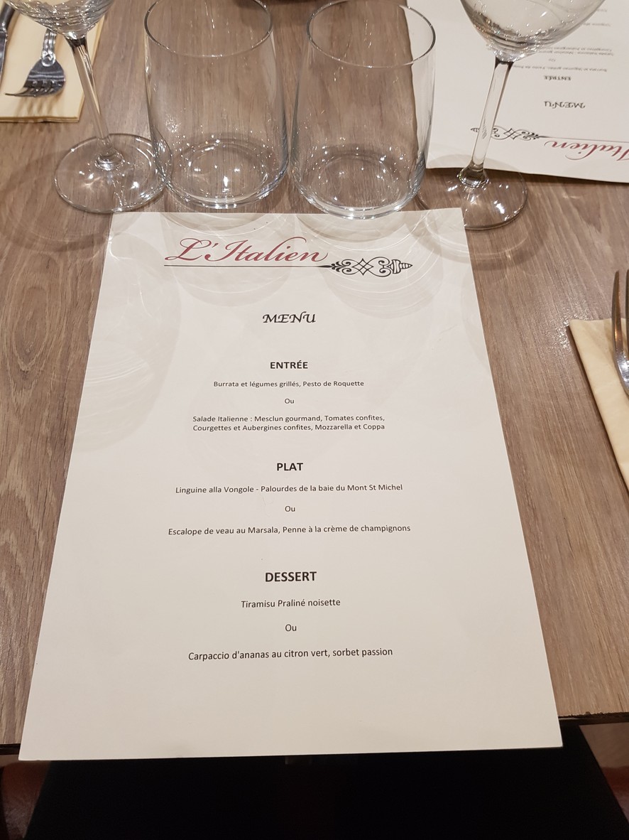 El Italiano menu 1