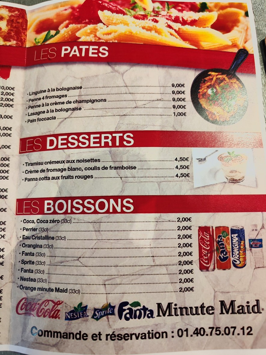 El Italiano menu 3