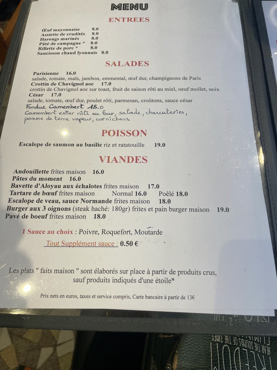 Le Jardin menu 2