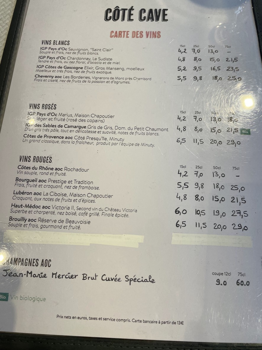 Le Jardin menu 4