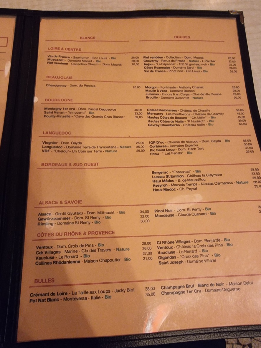 Au Bon Coin menu 3