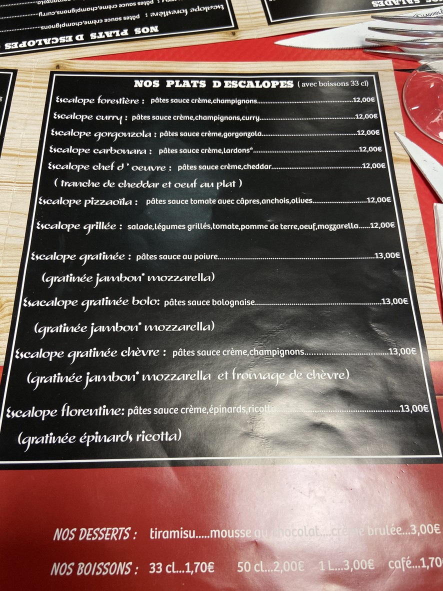 Krusty ( poulet braisé et Crousty) menu 2
