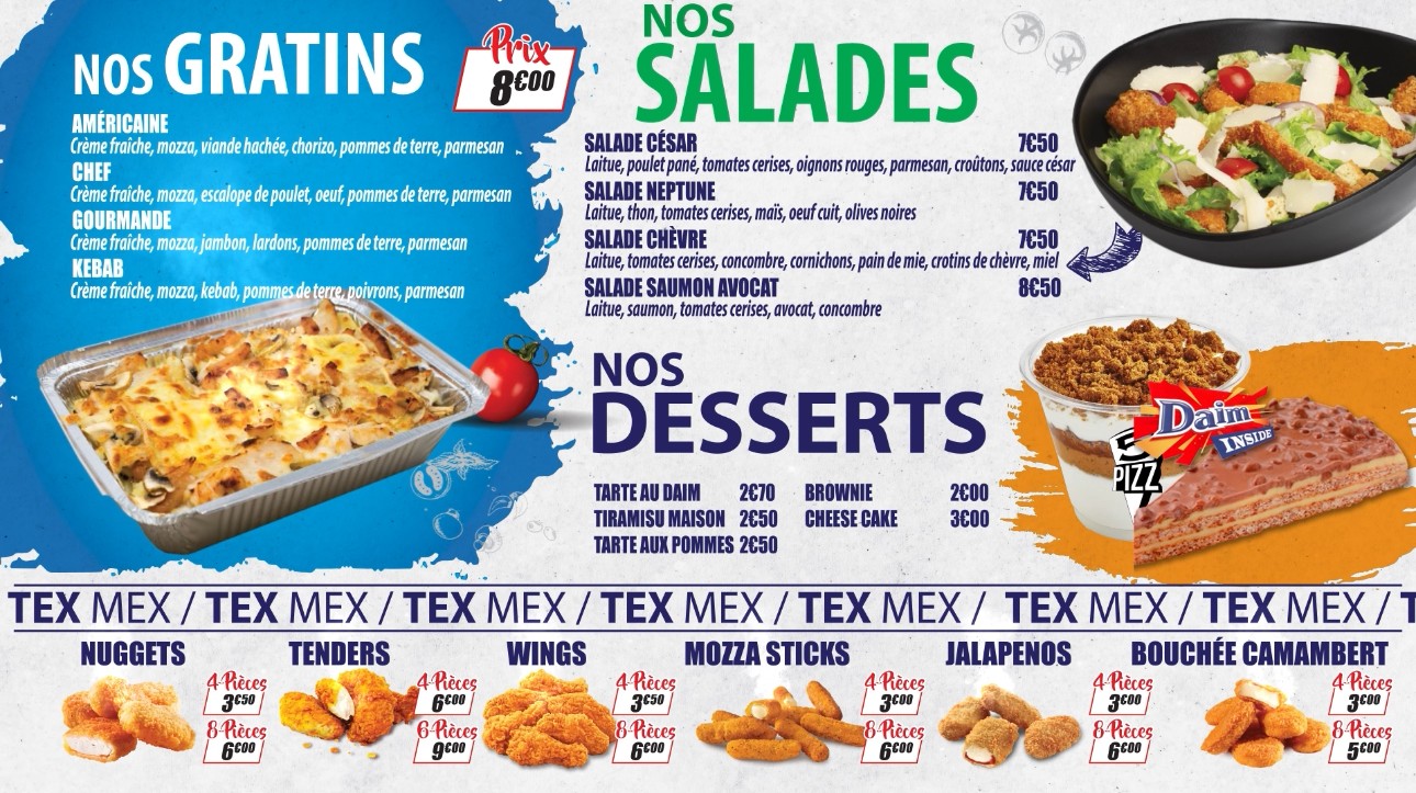 5 PIZZ PORTE DORÉE menu 1