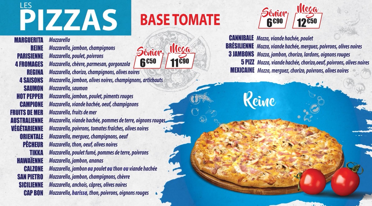 5 PIZZ PORTE DORÉE menu 2