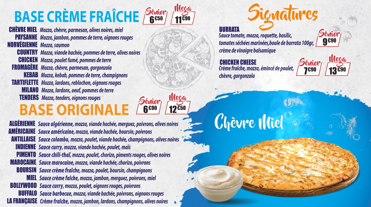 5 PIZZ PORTE DORÉE menu 3