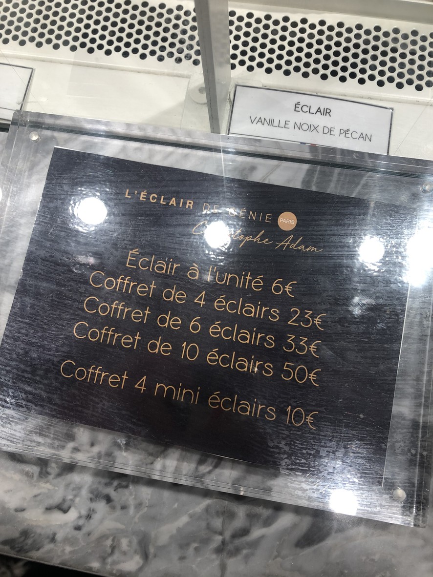 L'Eclair De Genie menu 1