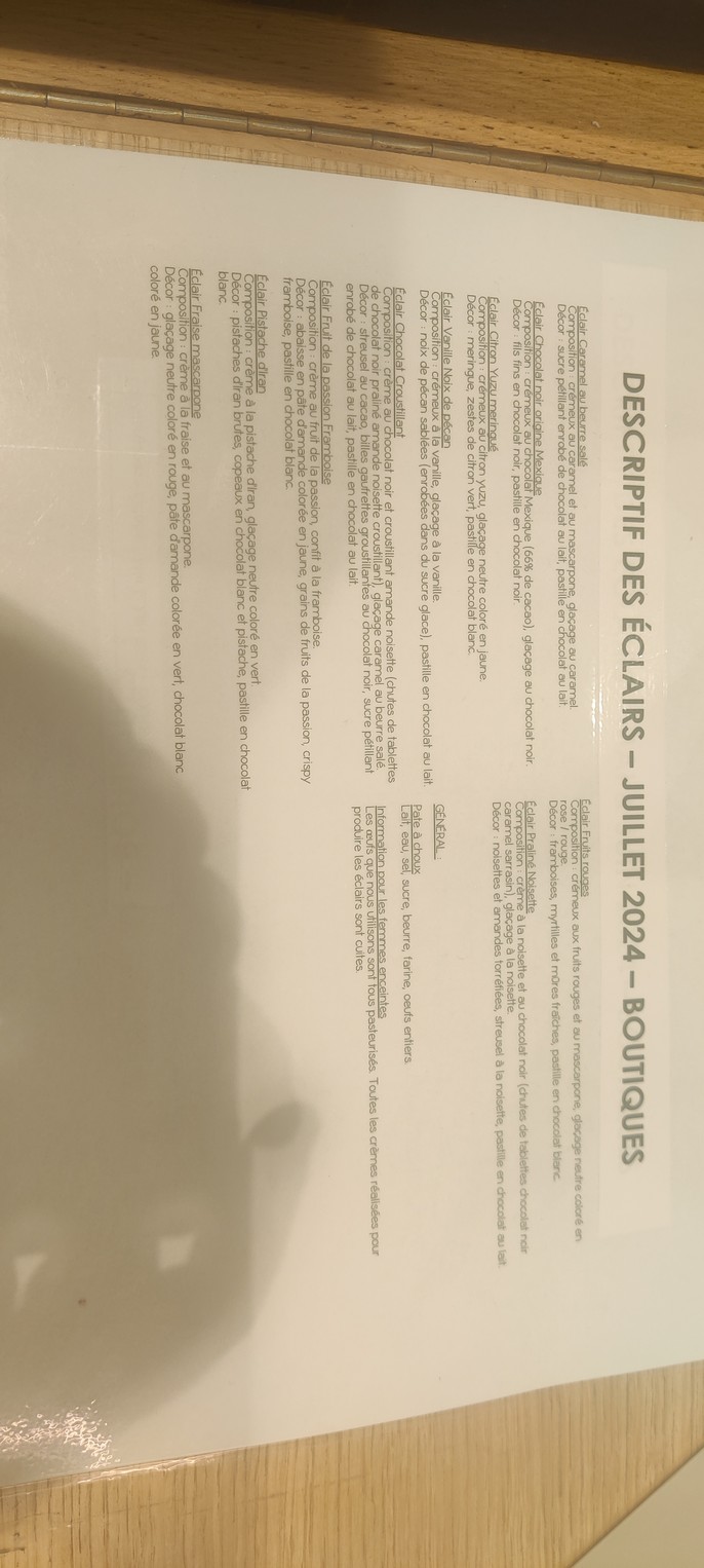 L'Eclair De Genie menu 2