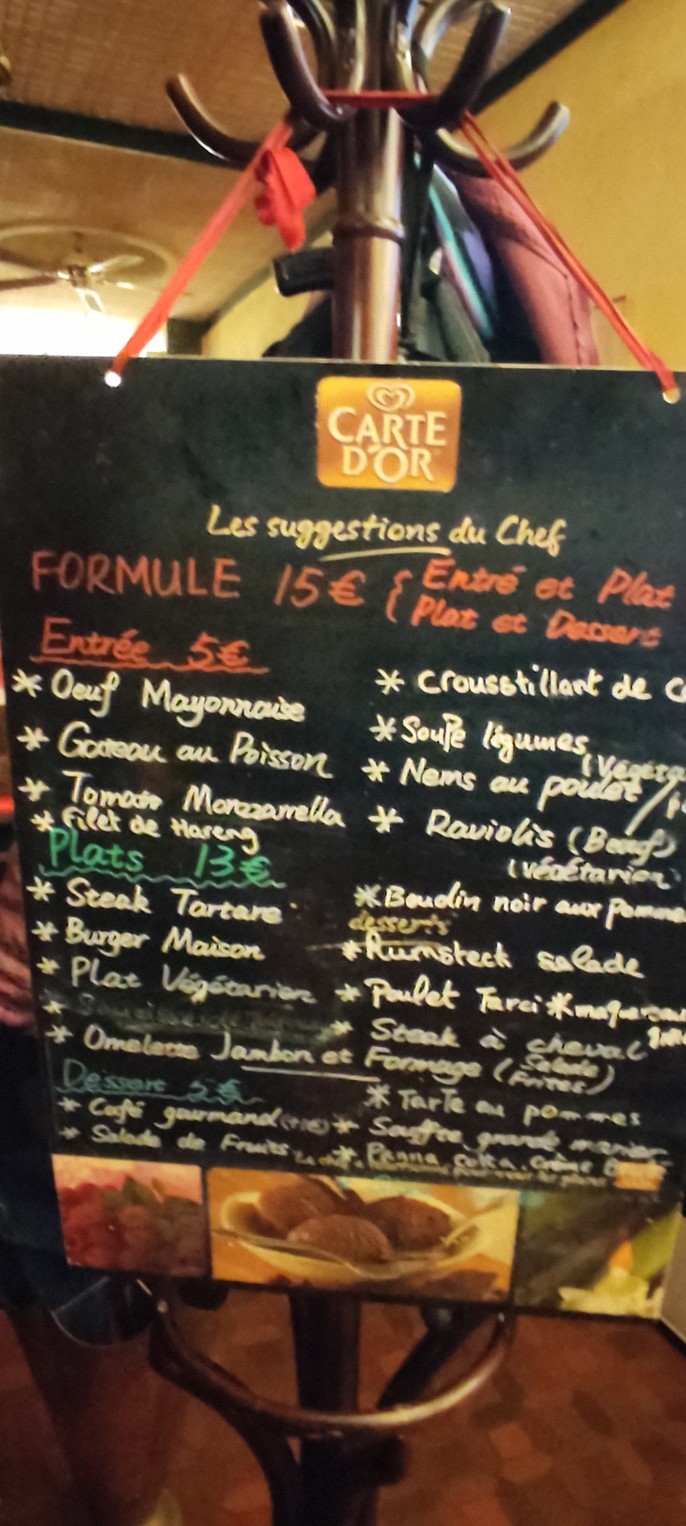 L'Étrier d'Or Tchin Tchin Bar menu 2