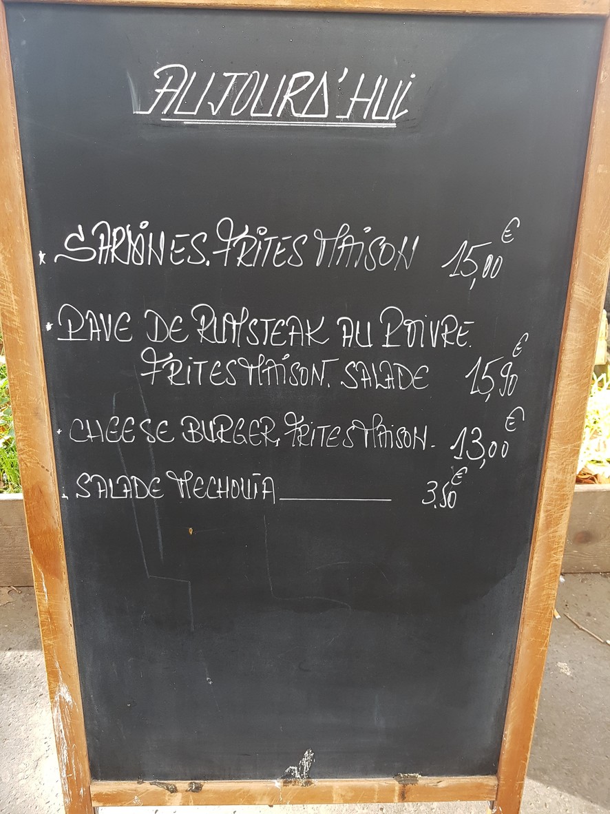 Le Muscadet menu 1