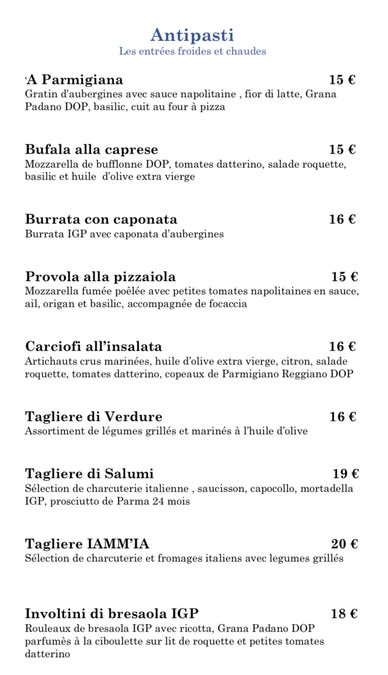 IAMM IA - Pizzeria Napolitaine