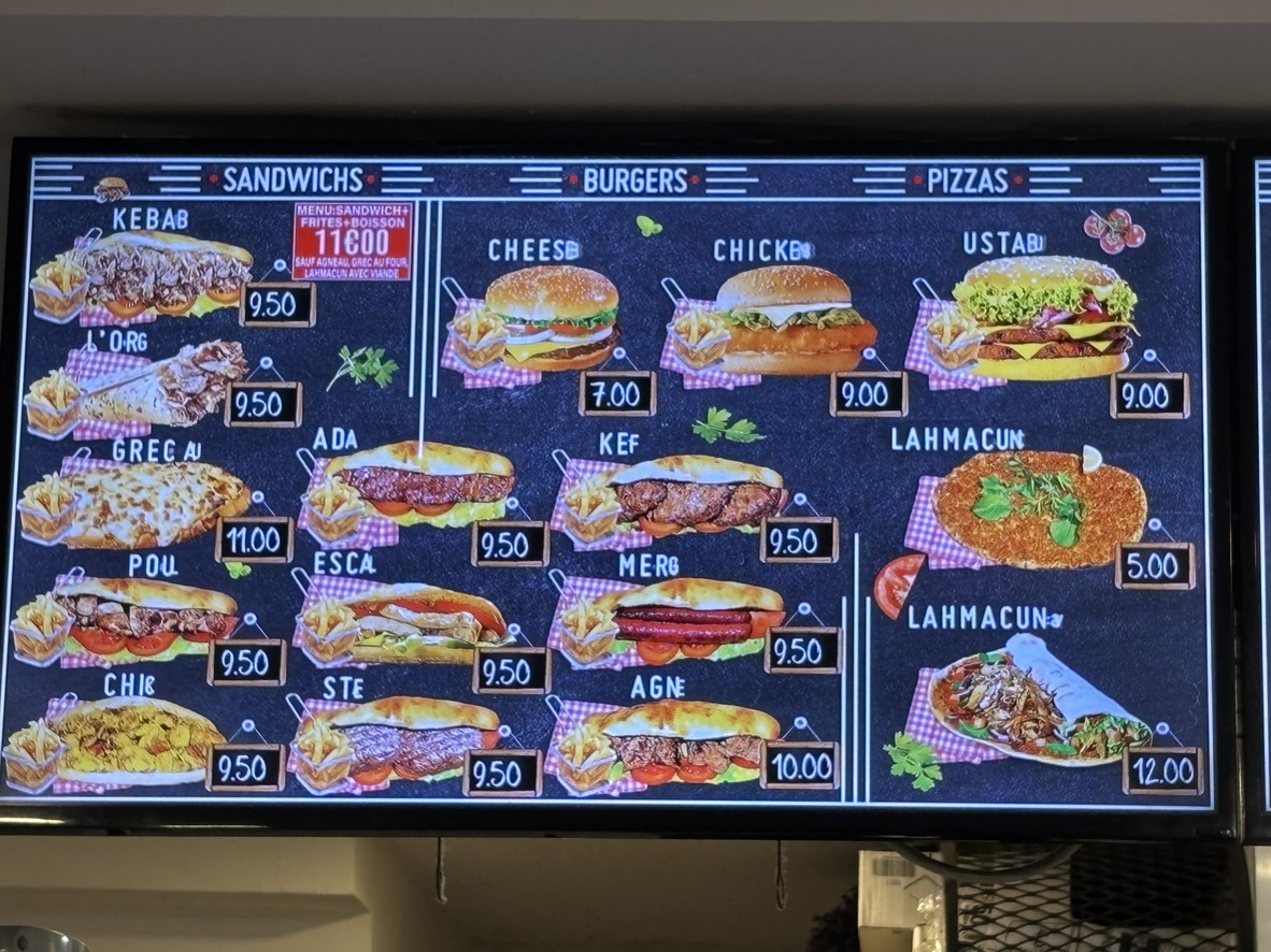 USTA GRILL ISTANBUL menu 1