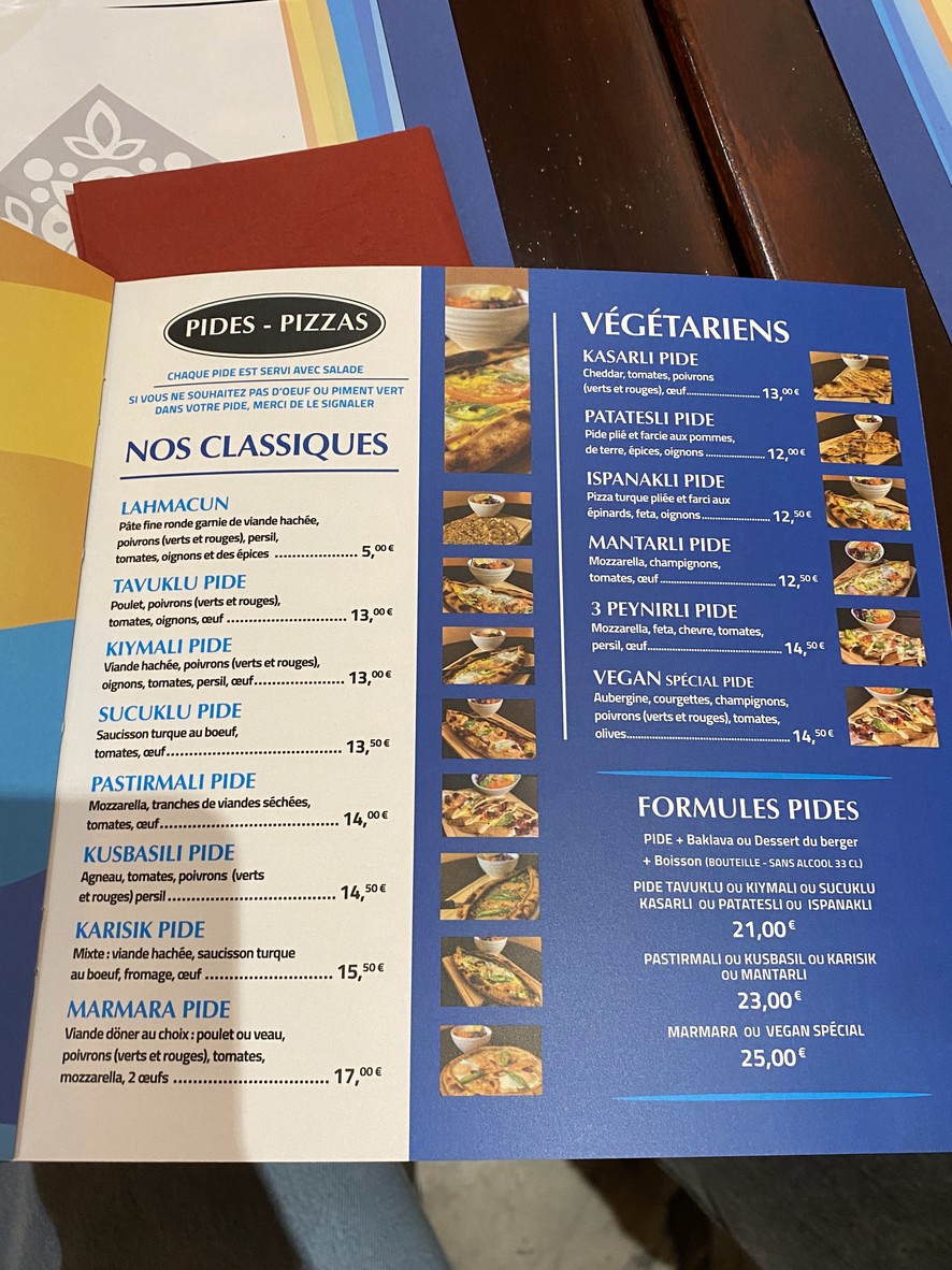 Marmara Restaurant Paris 10 - Depuis 1990 menu 3