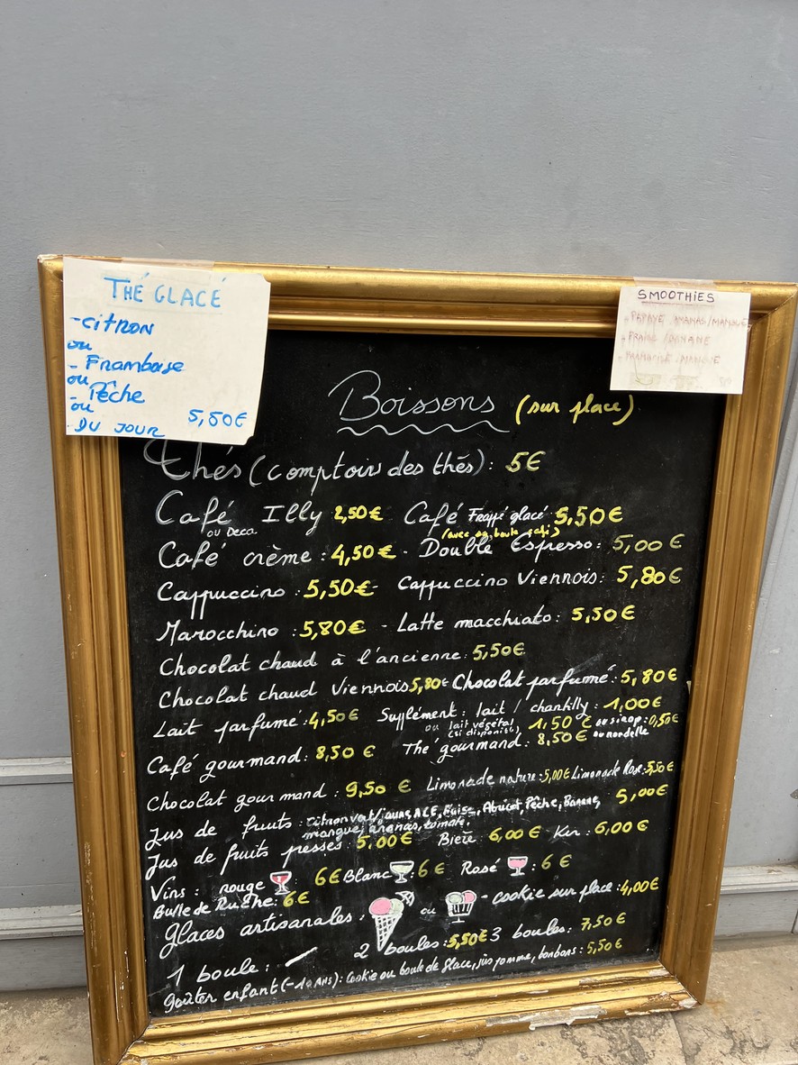 Ô Gourmandises d'Ange menu 3