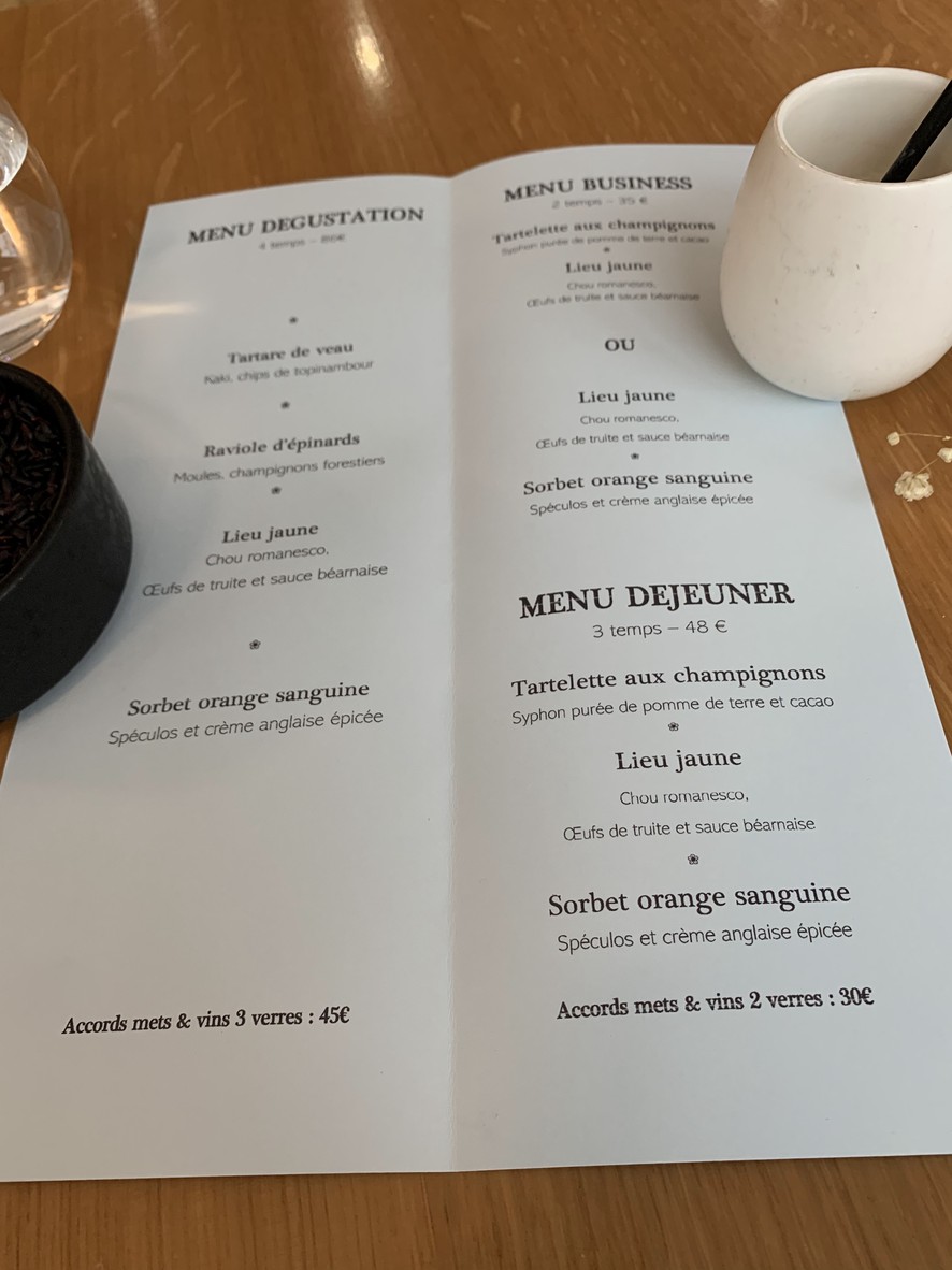 Restaurant Pilgrim. menu 2