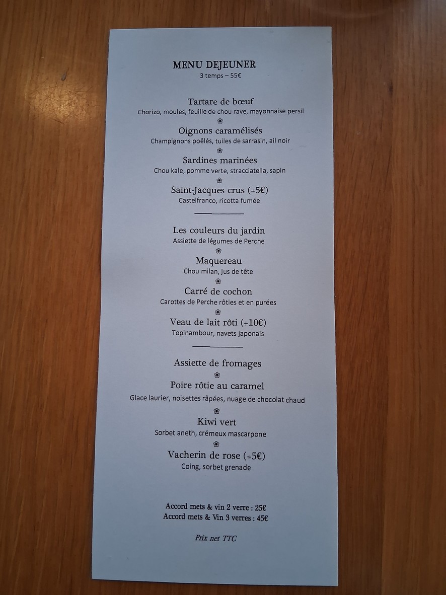 Restaurant Pilgrim. menu 3