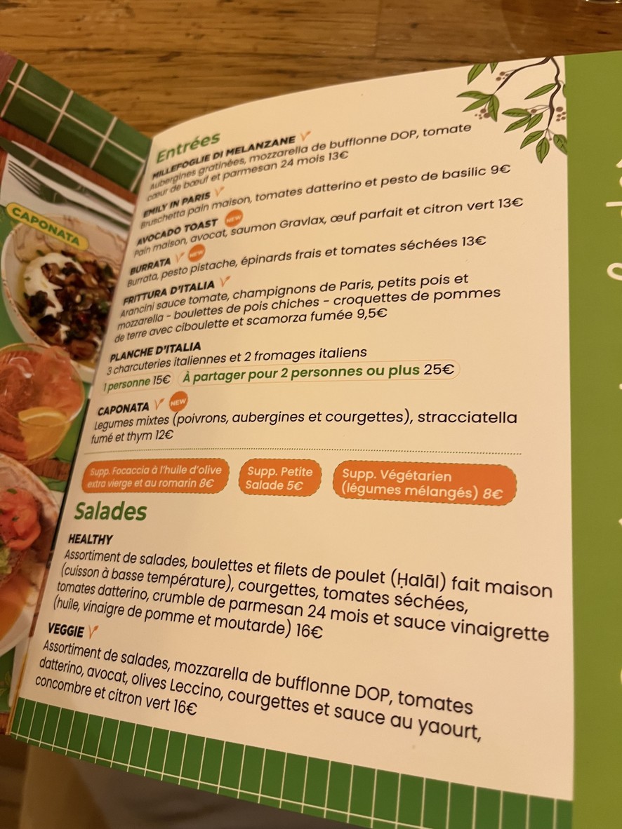 Il Grano menu 1