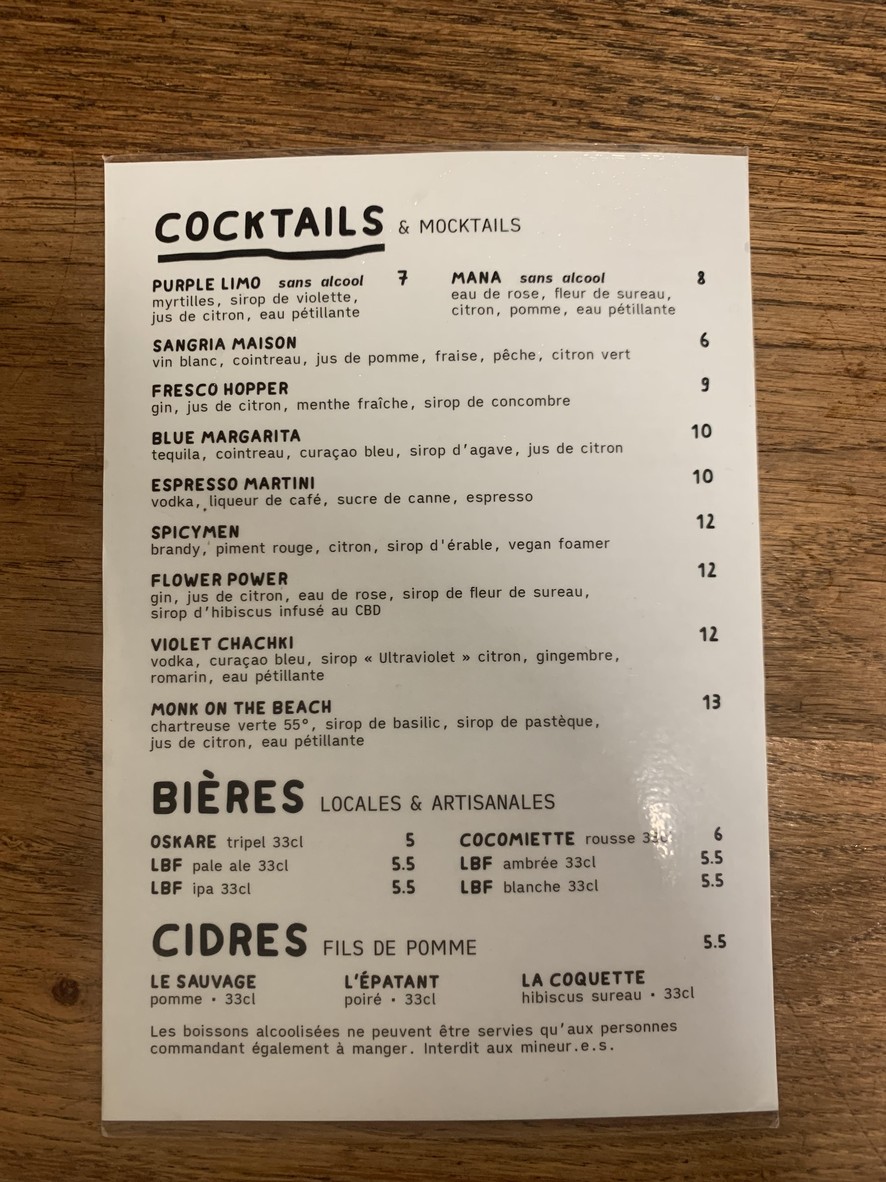 Aujourd'hui Demain menu 4