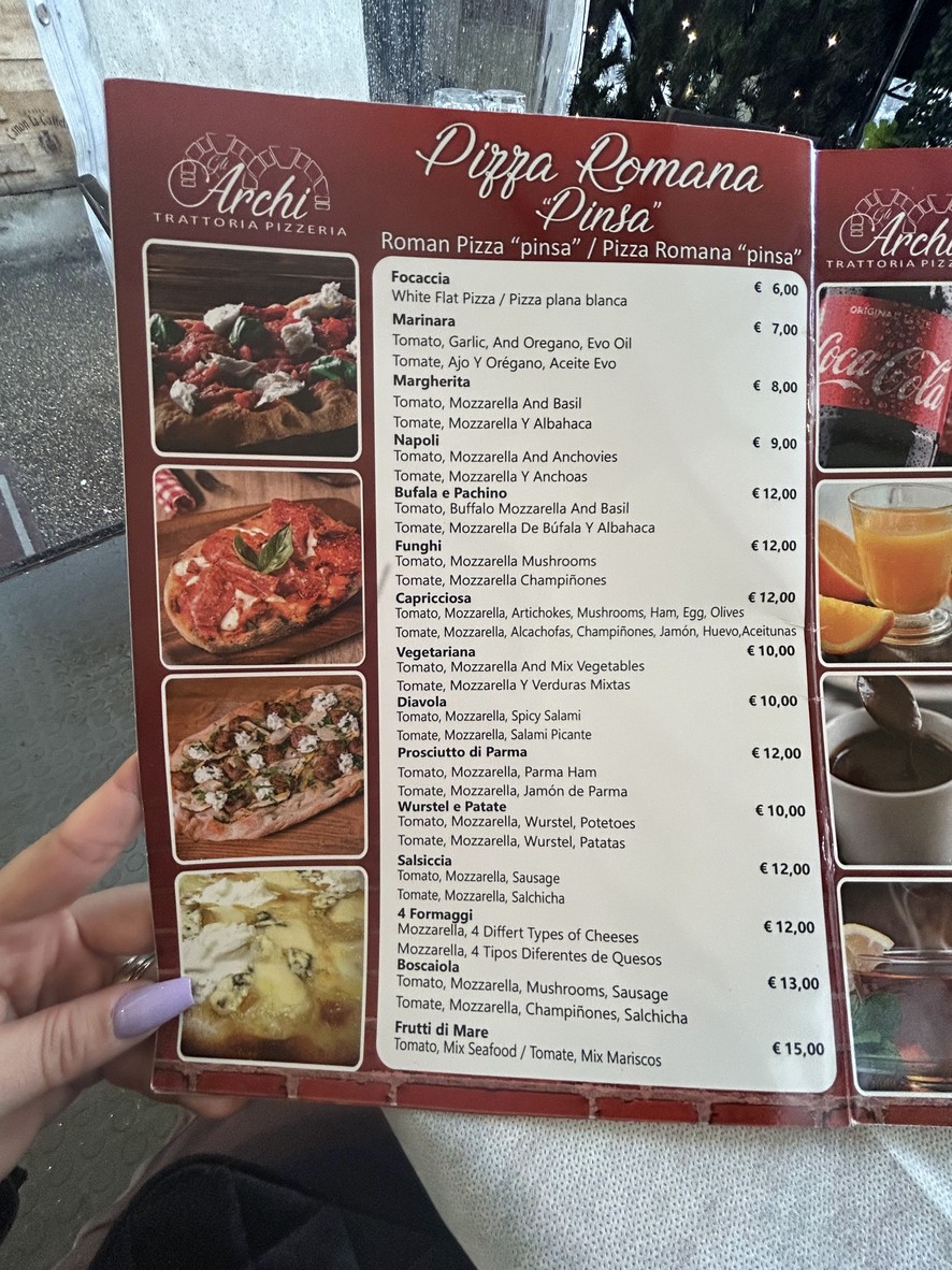 Trattoria Pizzeria Gli Archi menu 3