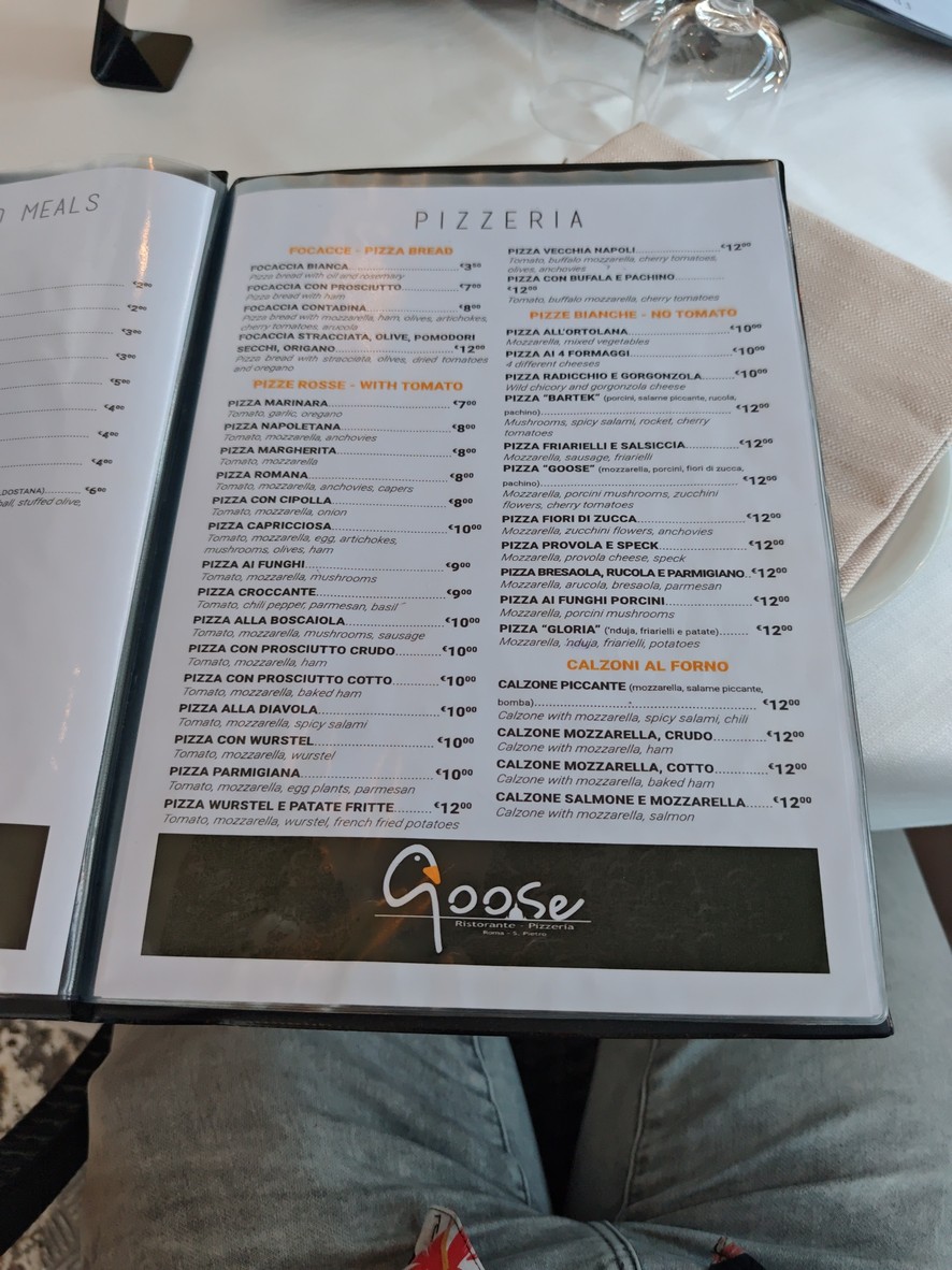 Goose menu 4